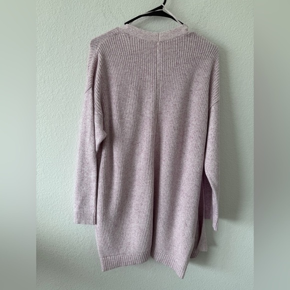 Talbots Soft Lavender Open-Front Cardigan - Picture 7 of 10